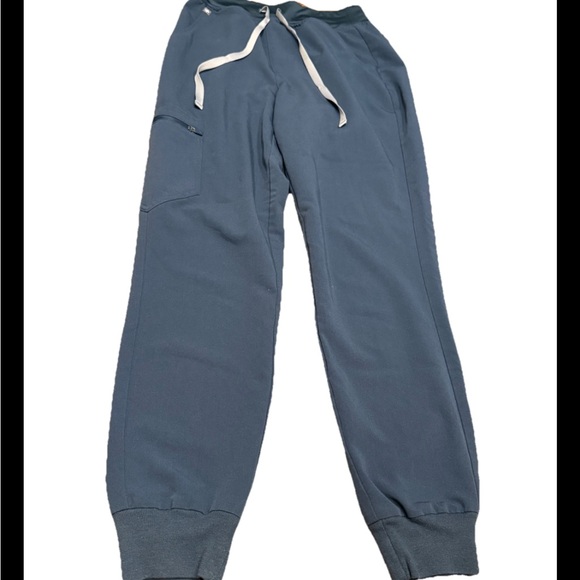 FIGS Zamora High Waisted Jogger Scrub Pants Technical Collection Dark Harbor - Picture 3 of 6